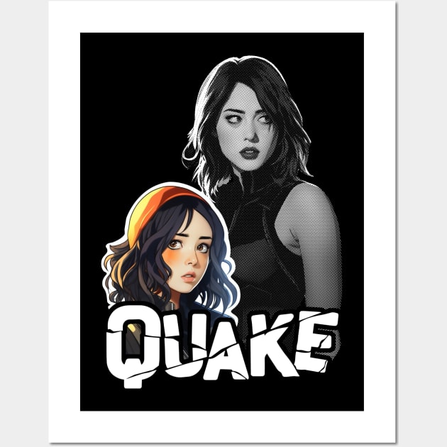 Skye - Daisy Johnson - Quake - white Wall Art by AO01